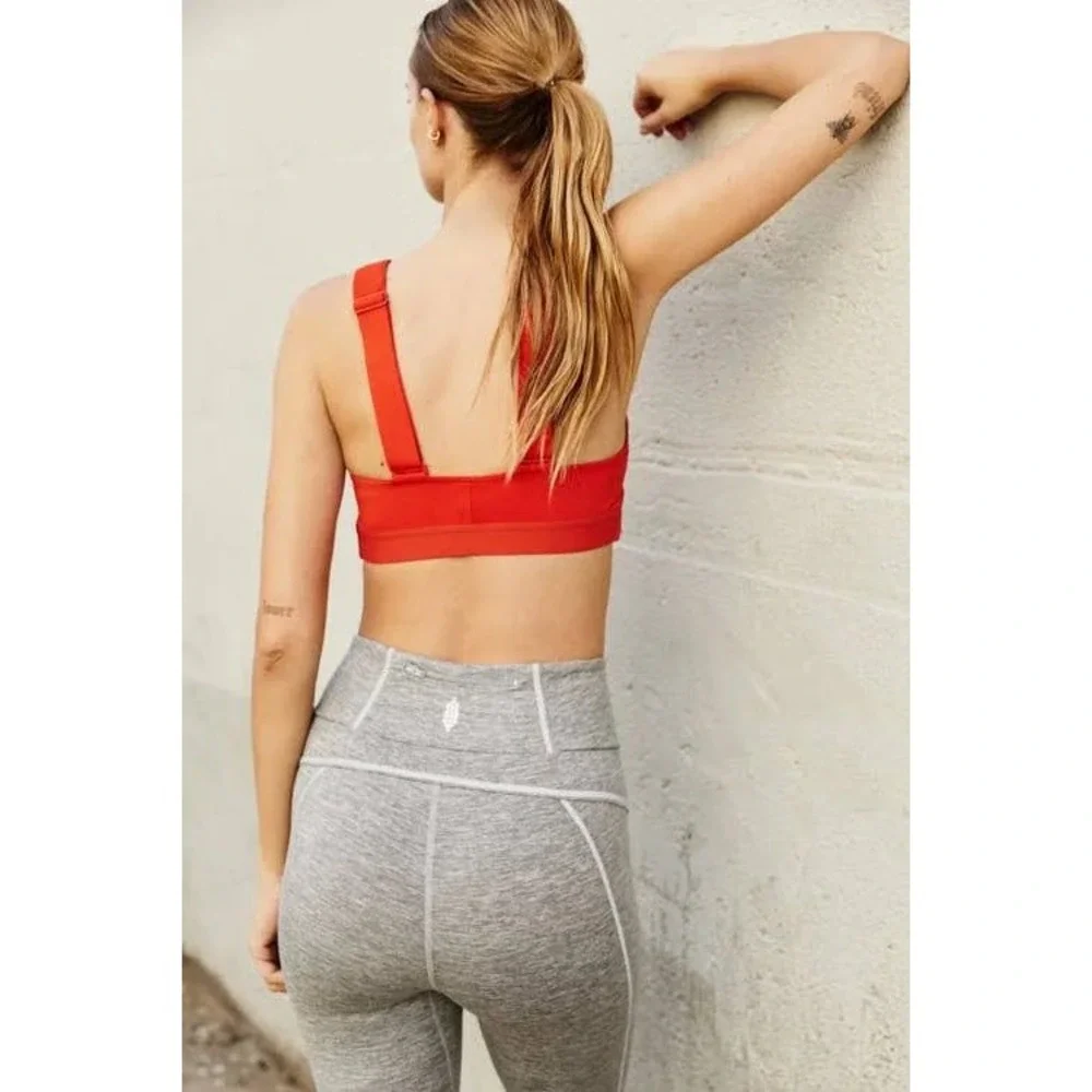NEW Free People FP Movement Make A Move Sports Bra Tango Red Medium Impact M